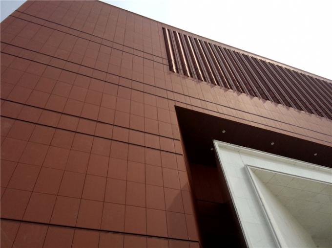 Терракотовый керамический провентилированный фасад, панели стены глины прочности 8000Н звукоизоляционные
